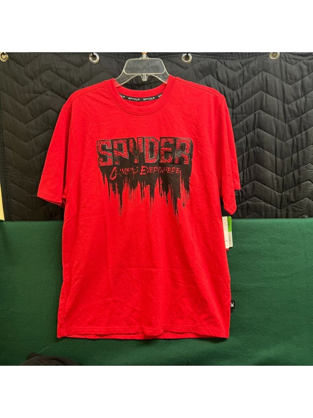Spyder Mens Red Graphic T-Shirt M Climbing Everywhere ProWeb FlexWeb Stretch